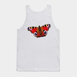 Beautiful butterfly peacock butterfly eye Tank Top